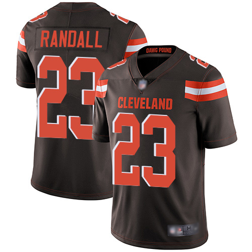 Cleveland Browns Damarious Randall Men Brown Limited Jersey #23 NFL Football Home Vapor Untouchable->cleveland browns->NFL Jersey